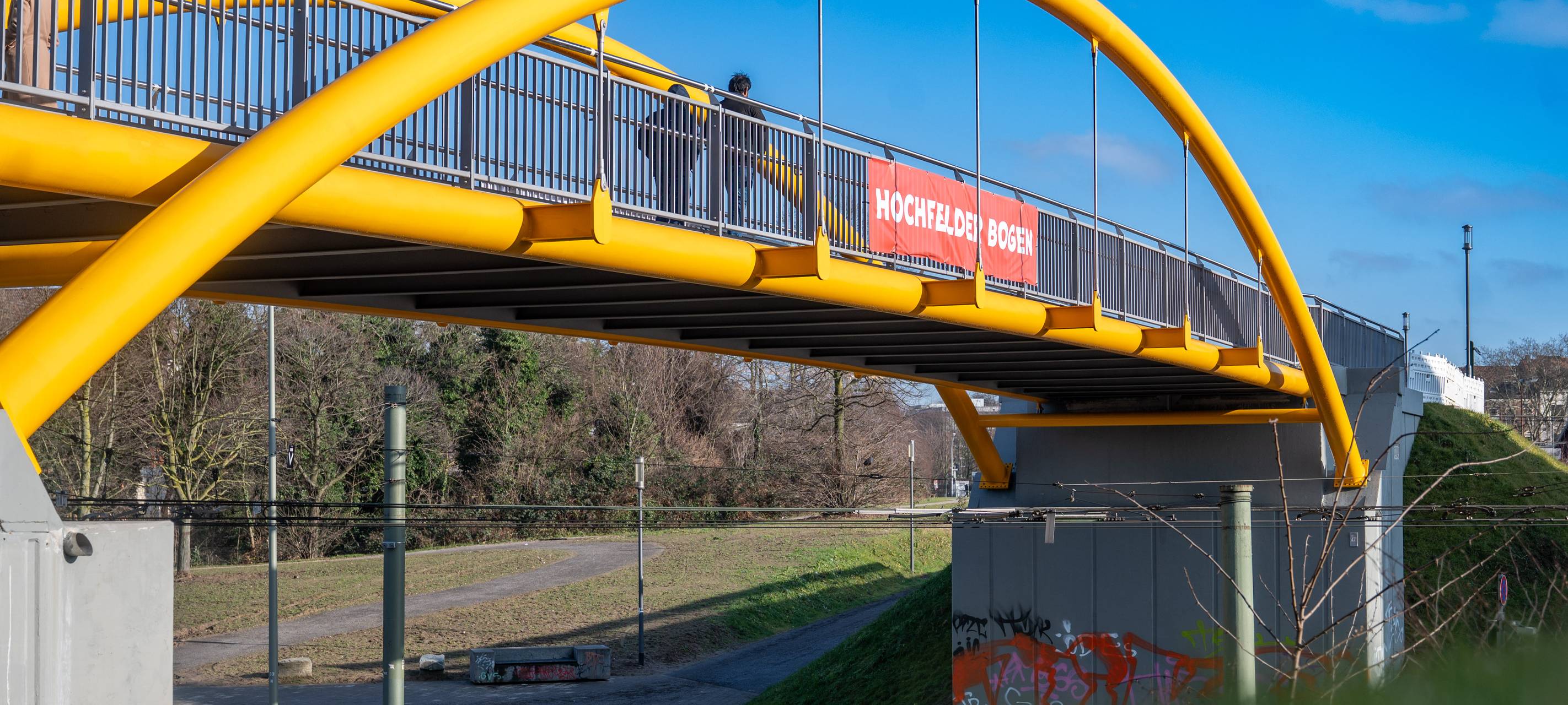 Neue Brücke in Duisburg verbindet Innenstadt und Rheinpark