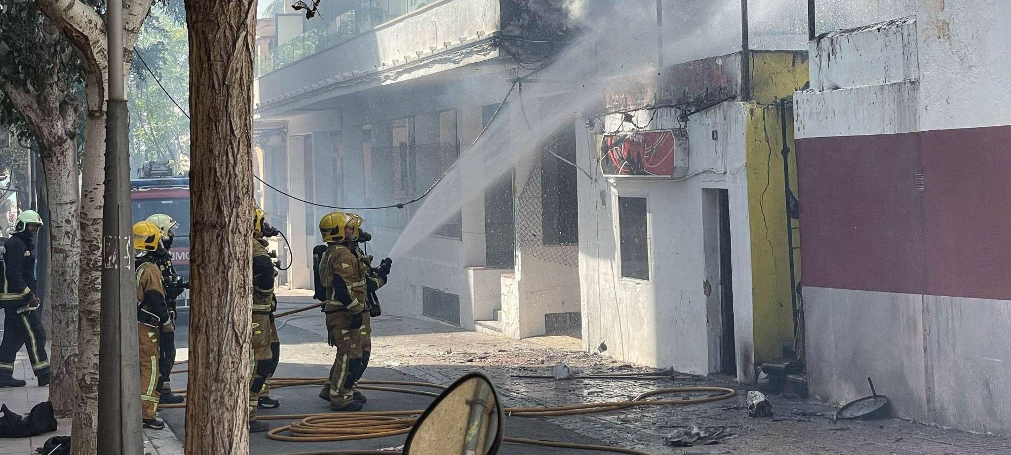 Feuer in einem Restaurant auf Mallorca