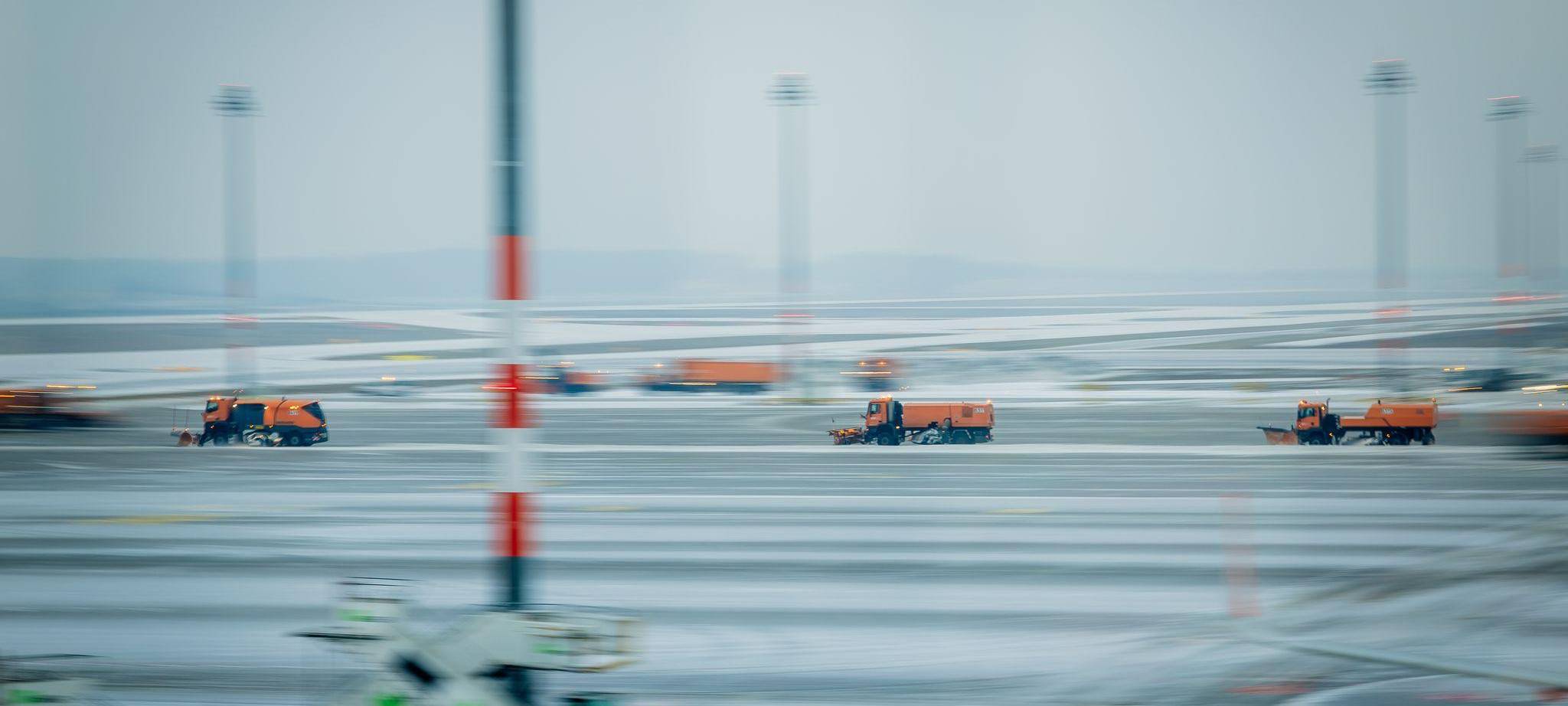 Winterwetter - Flughafen Berlin/Brandenburg