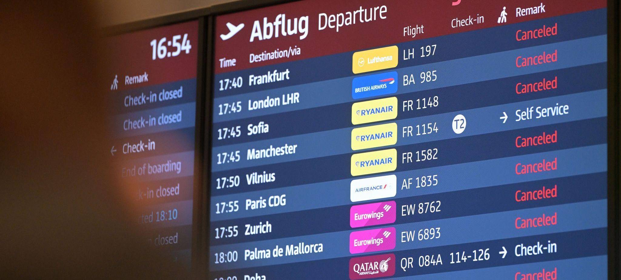 Winterwetter - Flughafen Berlin/Brandenburg