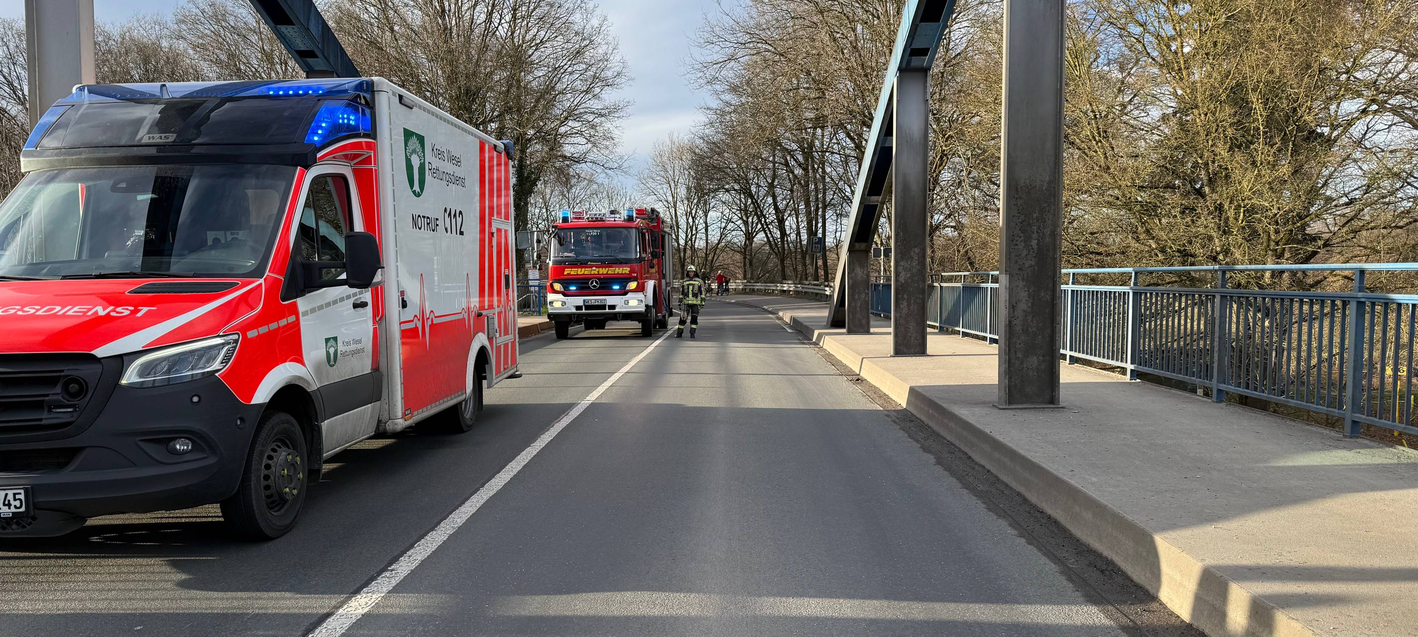 18-Jährige bei Unfall am Wesel-Datteln-Kanal in Hünxe verletzt