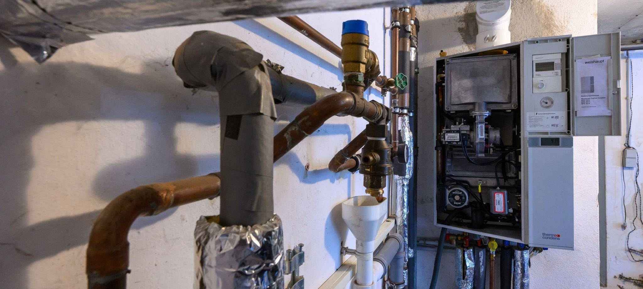 Gasheizung im Keller