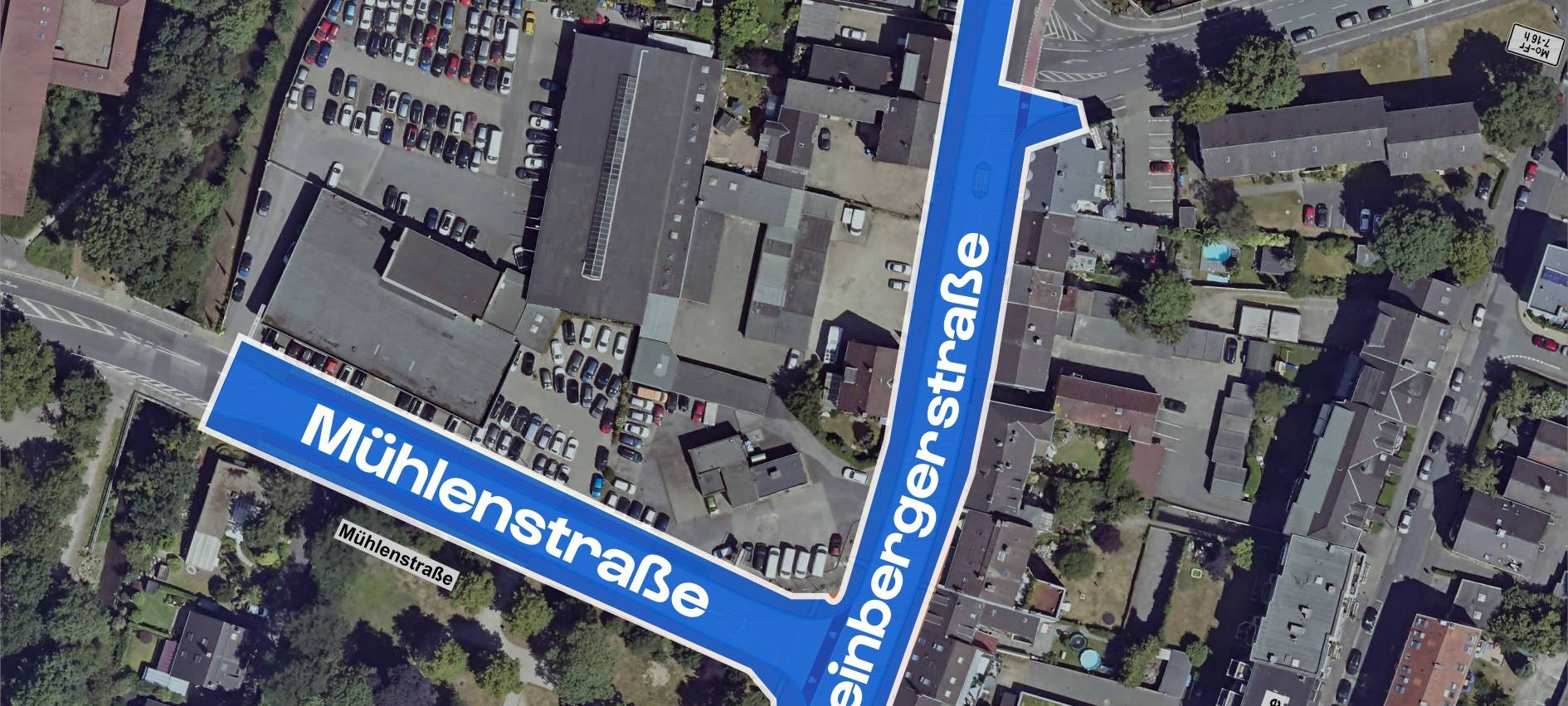 Großbaustelle: Rheinberger Straße in Moers 4 Monate gesperrt