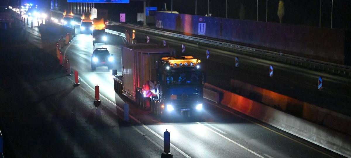 Castor-Transport rollt durch den Kreis Wesel