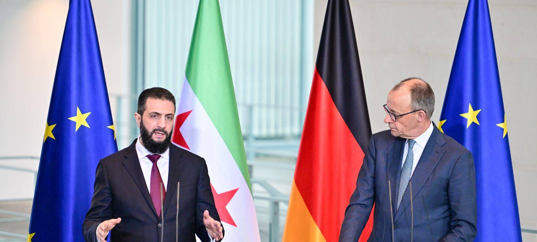 Syriens Übergangspräsident Ahmed al-Scharaa im Kanzleramt