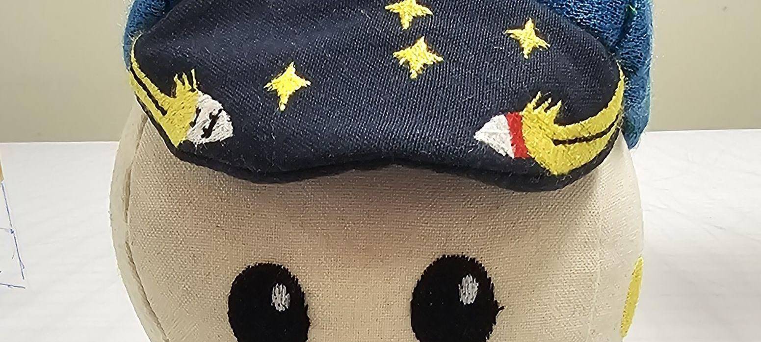 Das Schwerelosigkeits-Maskottchen "Rise"