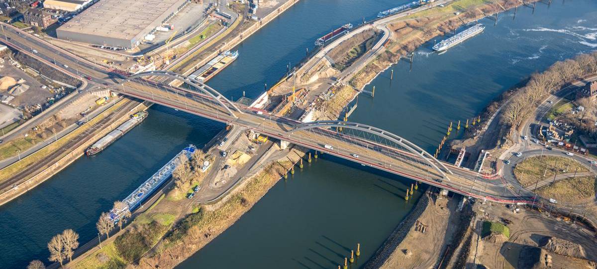 Karl-Lehr-Brücke in Duisburg ab heute sieben Wochen gesperrt