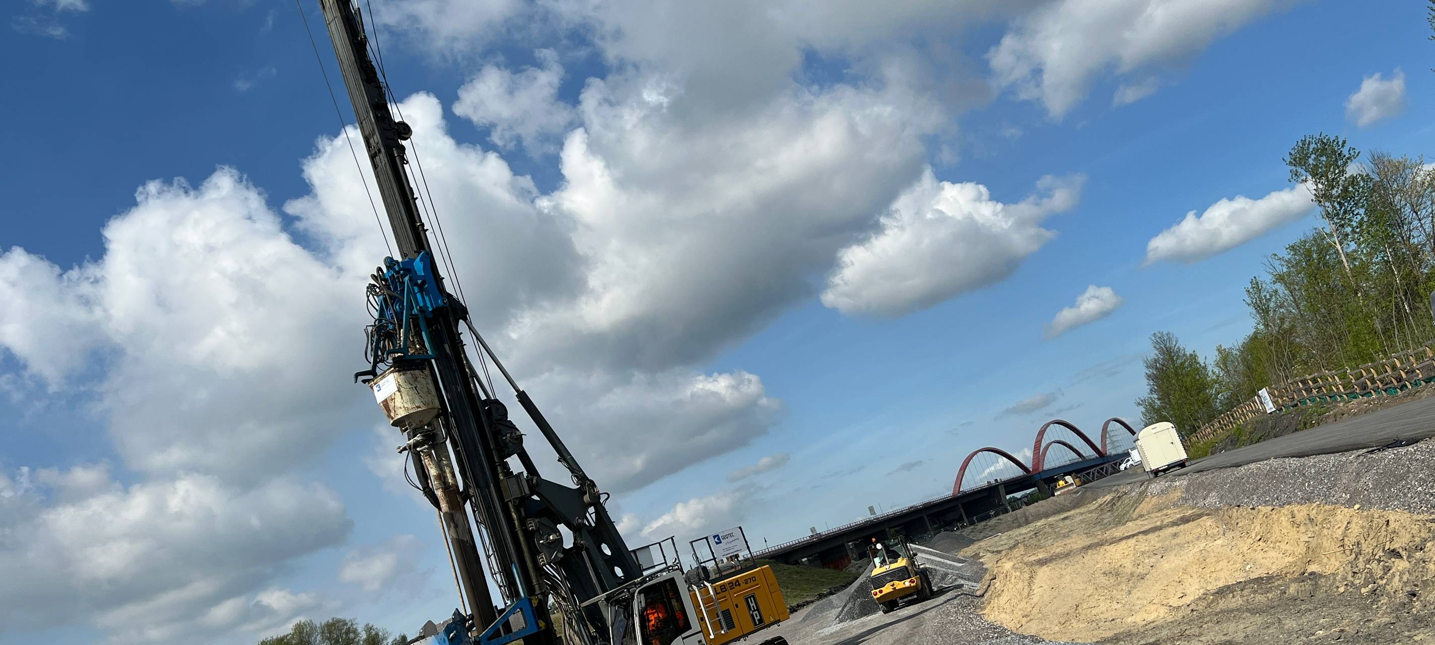 Spezielles Rüttelverfahren auf der A42-Baustelle bei Bottrop