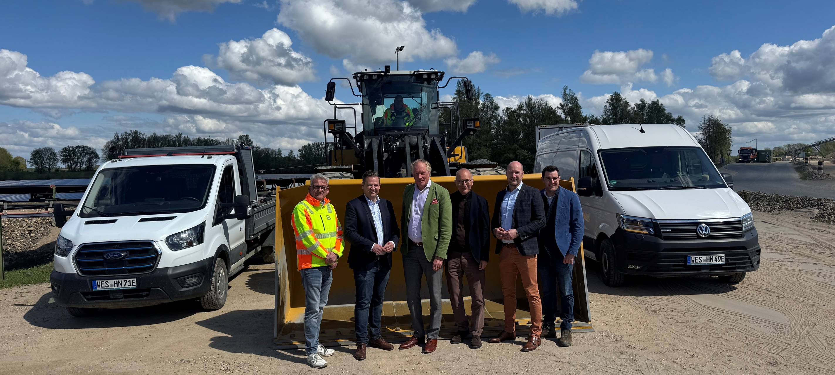 Größter E-Radlader Deutschlands in Wesel-Bislich in Betrieb