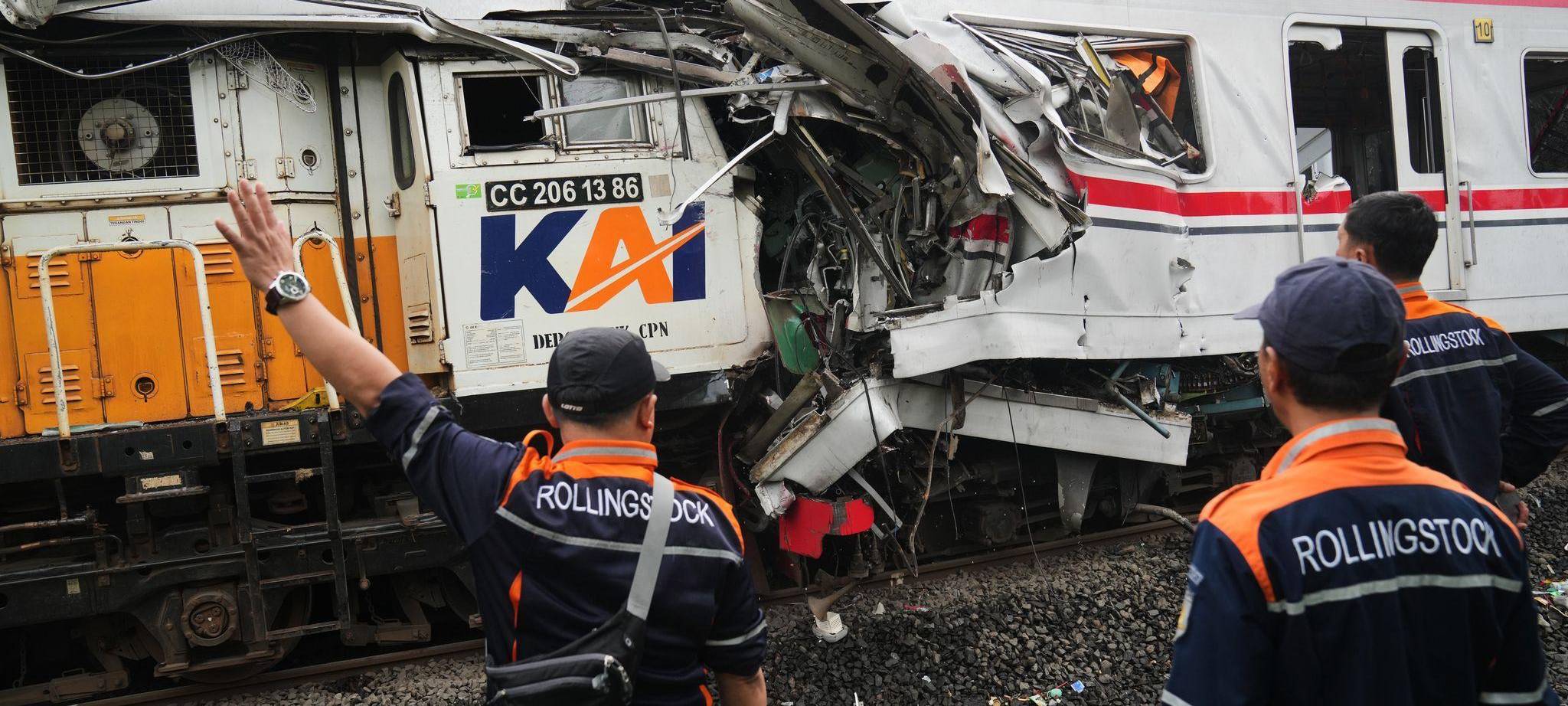 Zugunglück in Indonesien