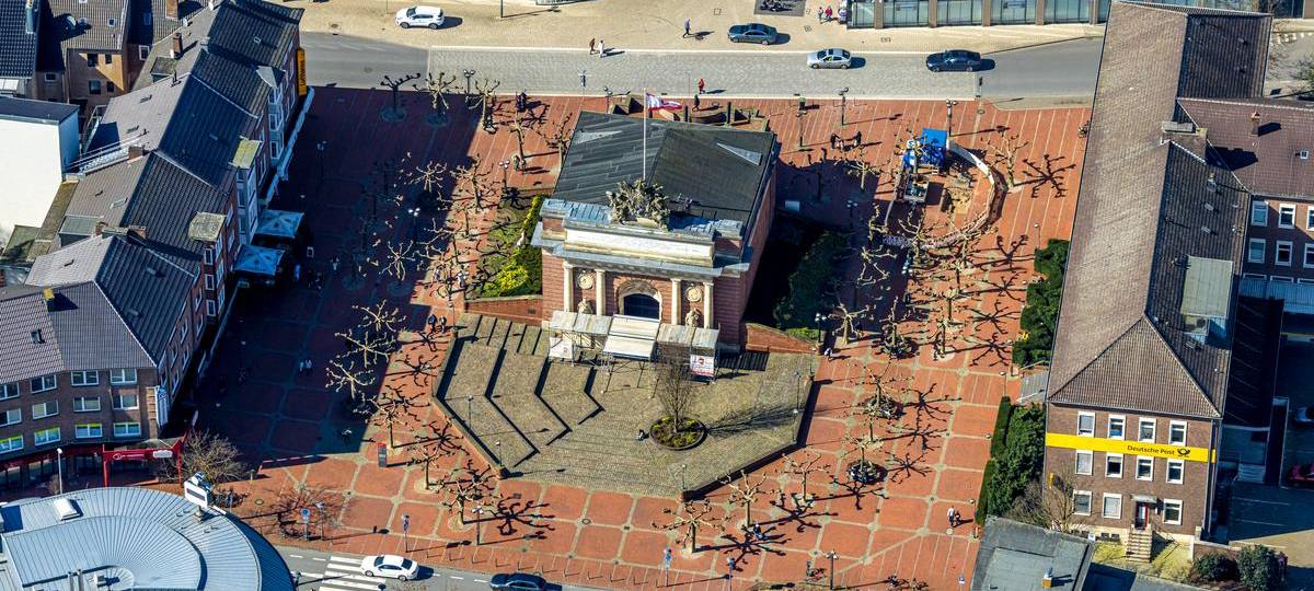 Berliner Tor in Wesel beschmiert