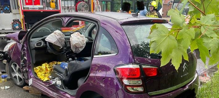 Verkehrsunfall Feuerwehr Alpen