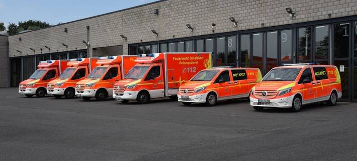 Fahrzeuge des Rettungsdienstes