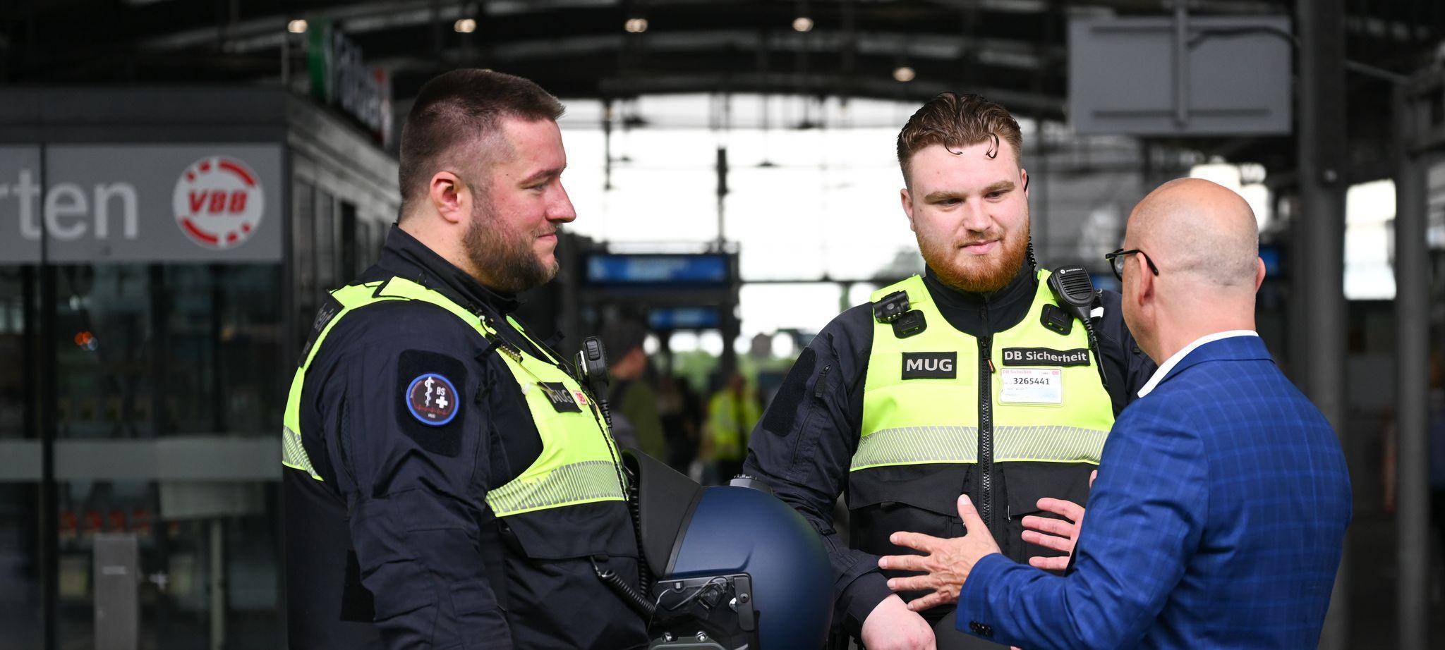 Pressetermin mit DB Sicherheit