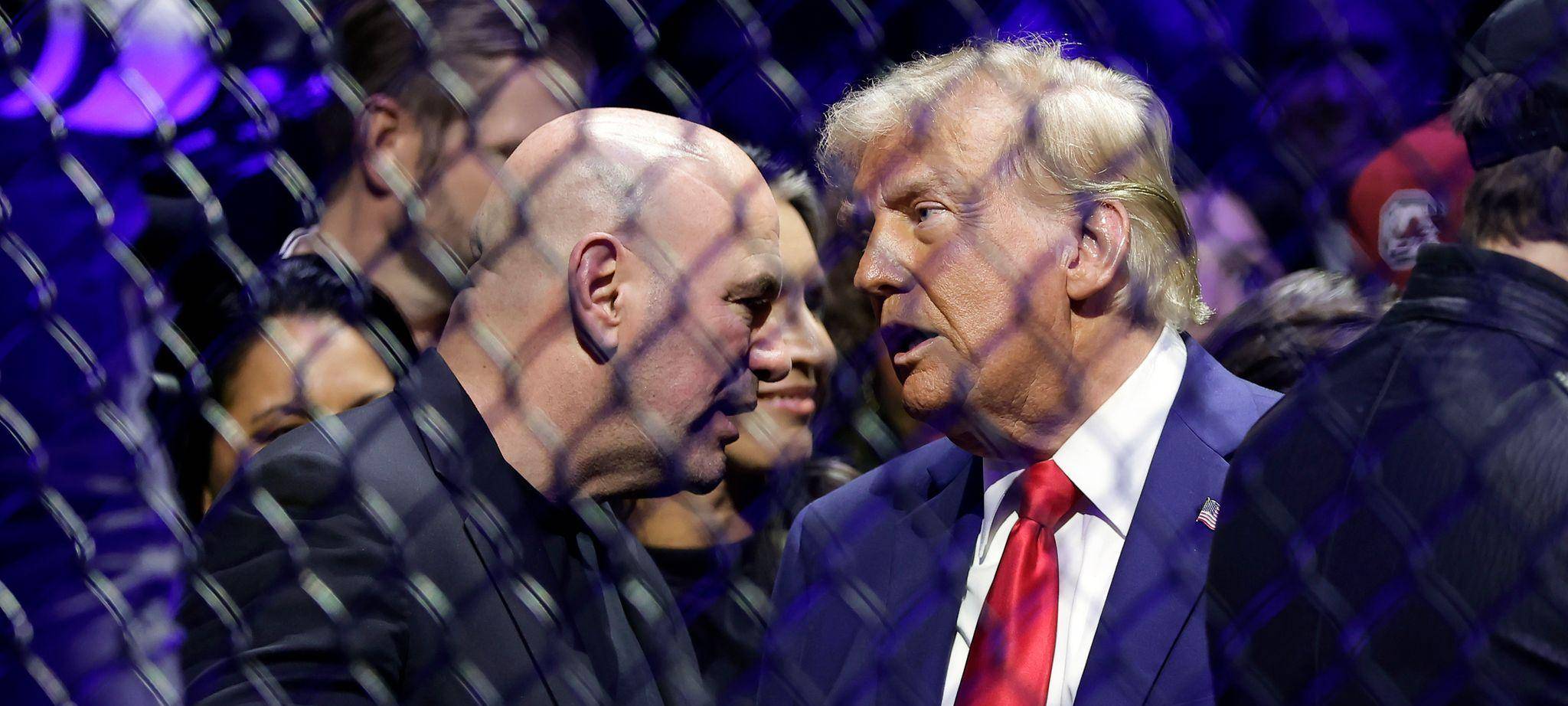 Donald Trump bei UFC-Kampf