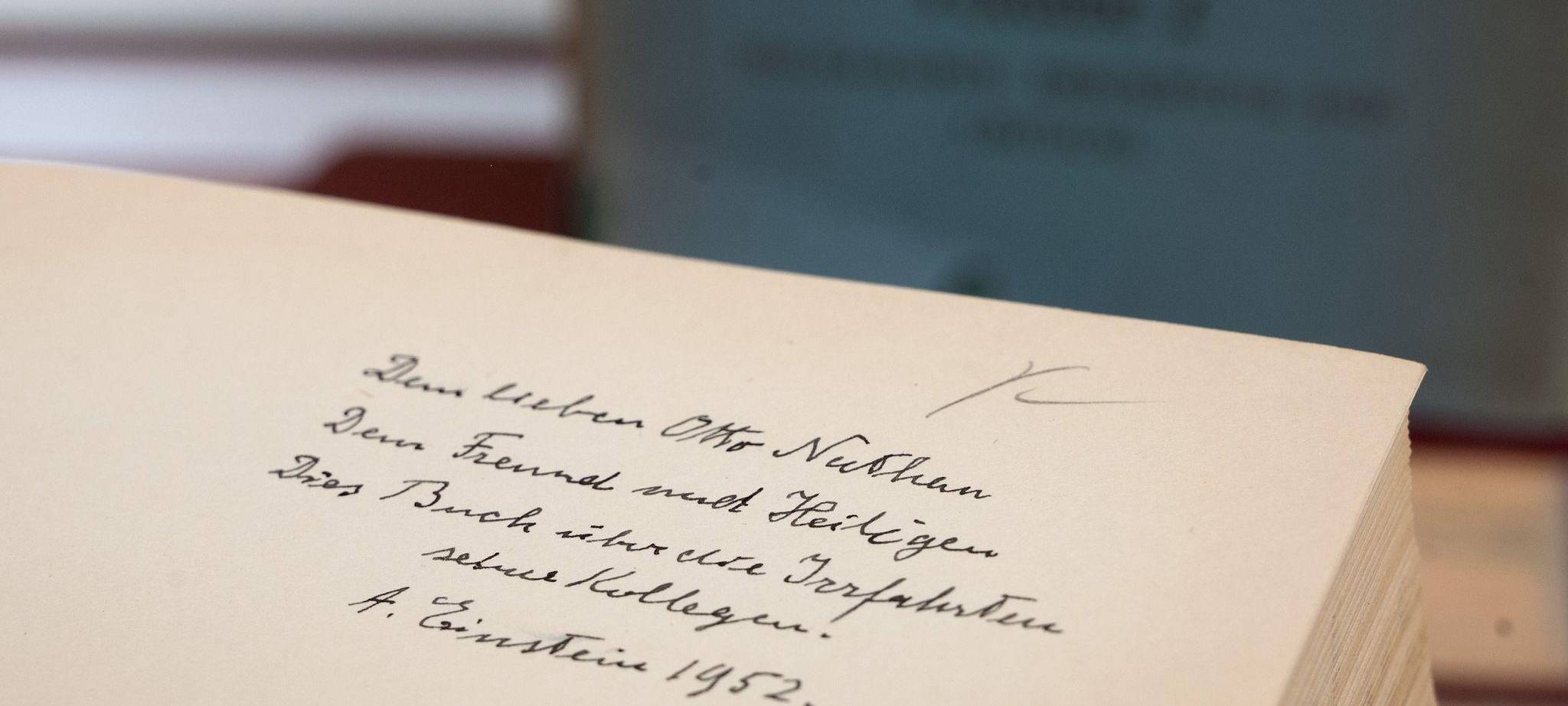 Widmung von Albert Einstein in Dortmund aufgetaucht