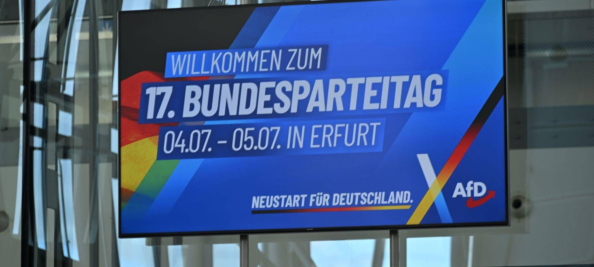 Die AfD trifft sich in der Messe Erfurt