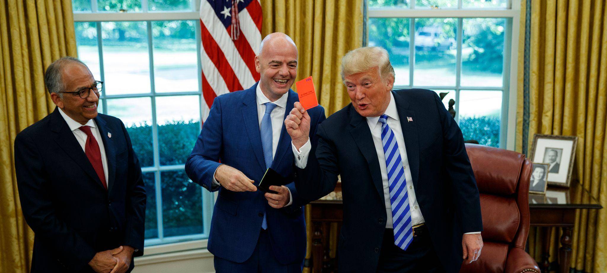 FIFA-Präsident Infantino bei US-Präsident Trump