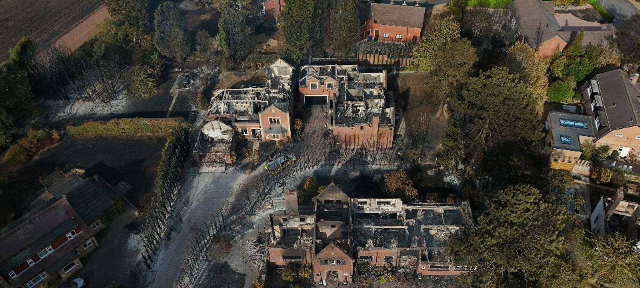Waldbrände in den West Midlands