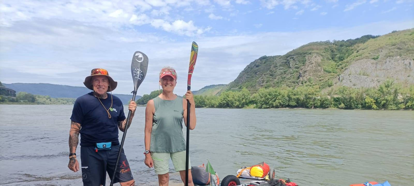 Fünf Tage mit Stand-Up-Paddle über den Rhein fürs CleanUp