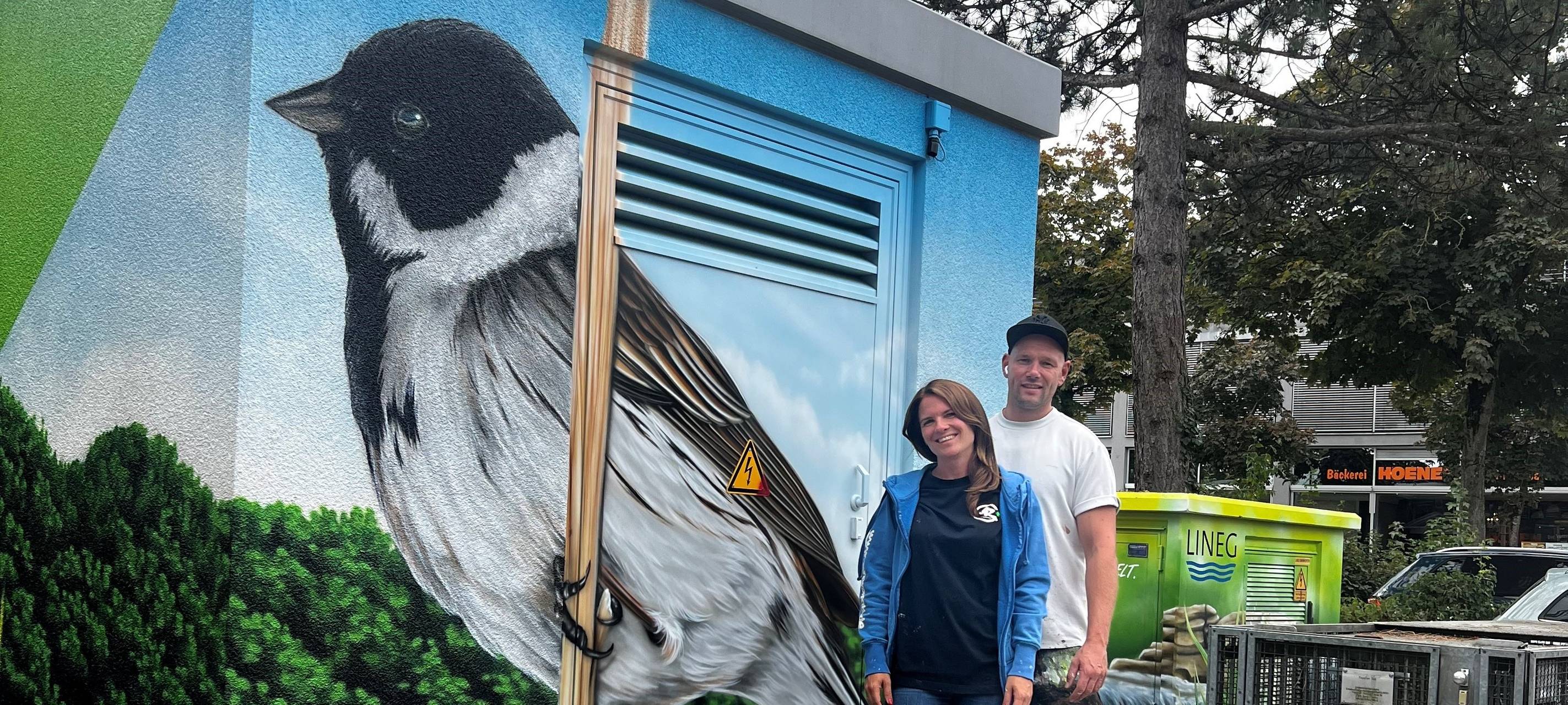 Neuer Graffiti-Hingucker in Moers-Kapellen