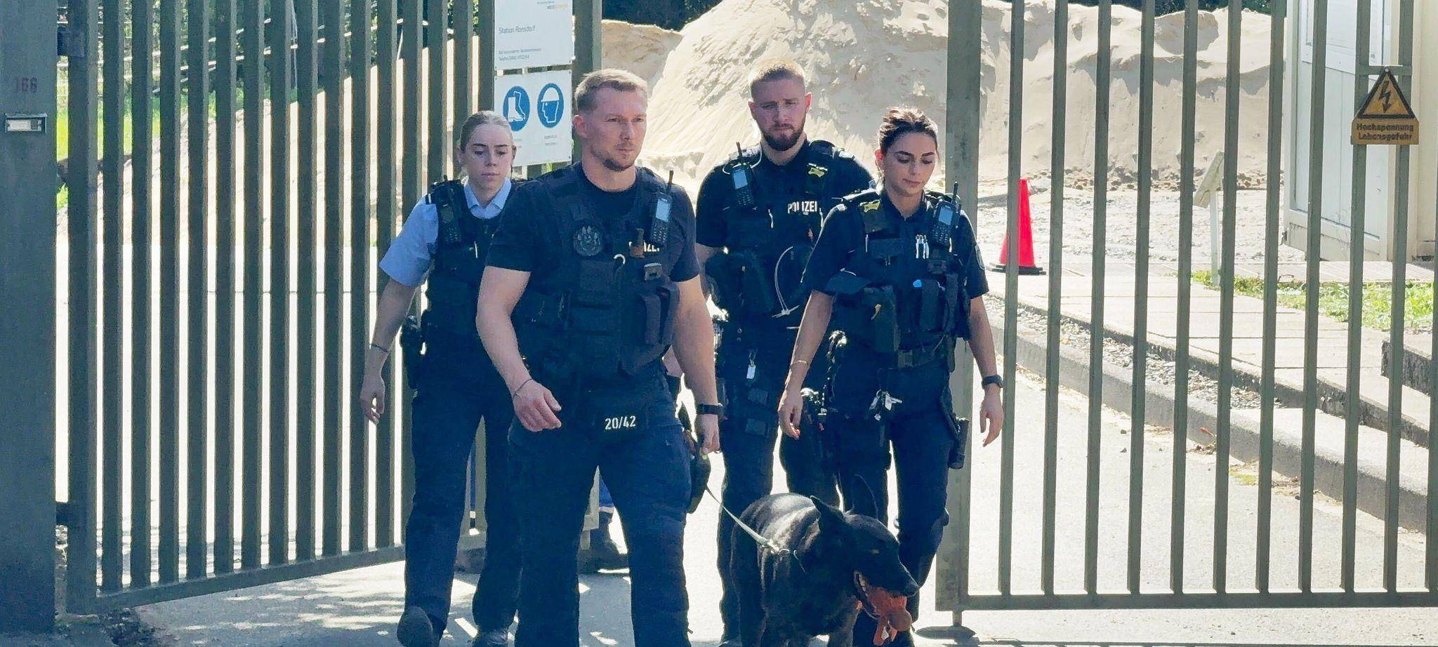 Polizeieinsatz an Umspannwerk