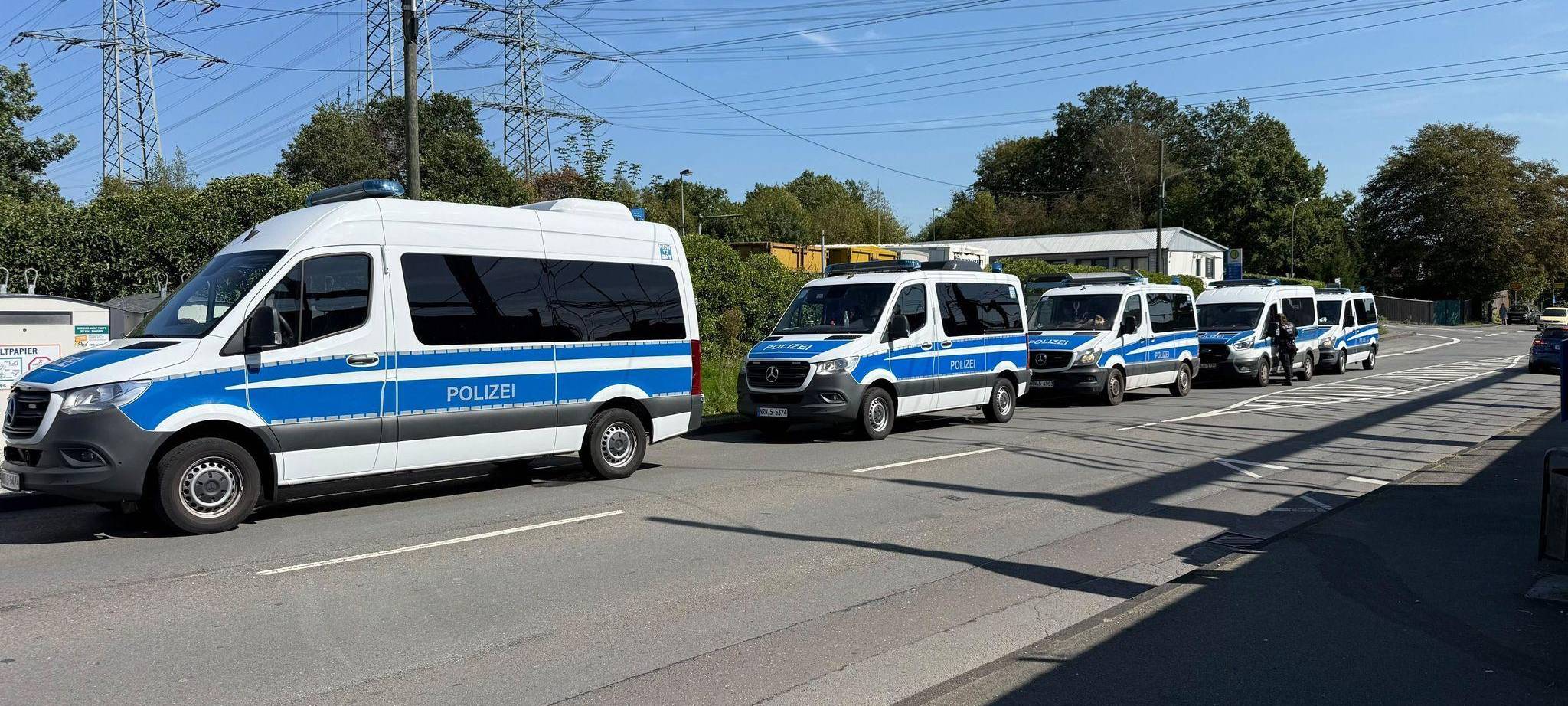 Polizeieinsatz an Umspannwerk