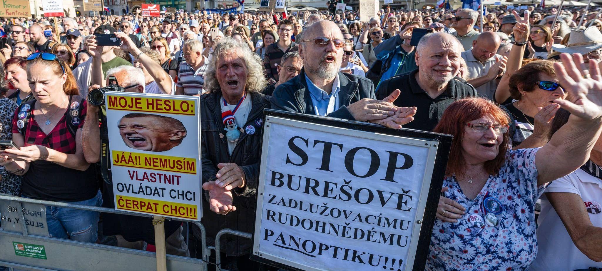Proteste in Prag