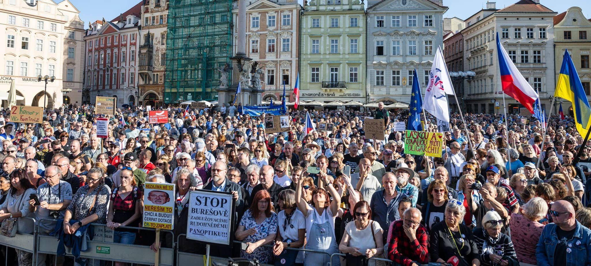 Proteste in Prag