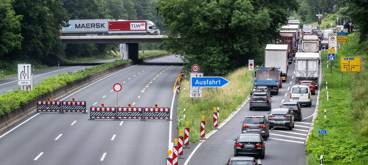 A40 bei Mülheim: Vollsperrung ab heute Abend
