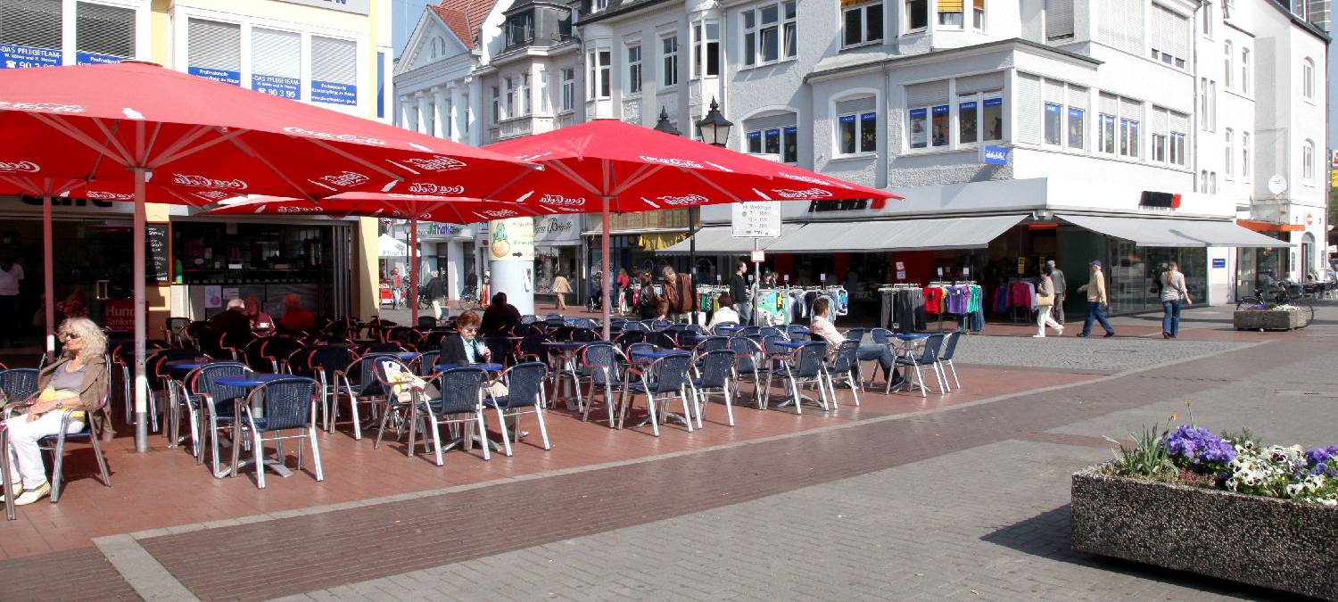 Ansicht des Königlichen Hofs in Moers.