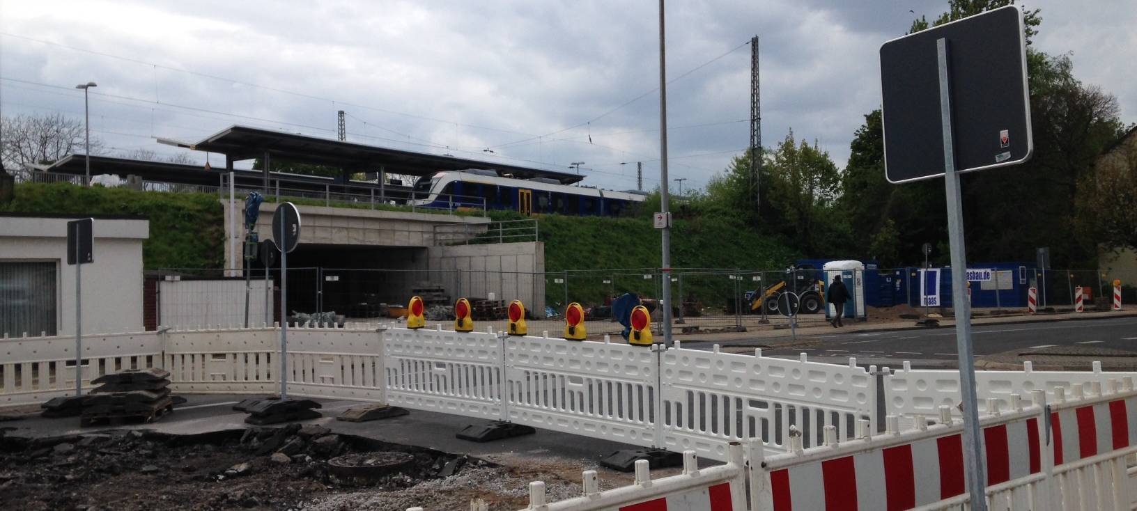 Baustelle Lotharstraße in Meerbeck