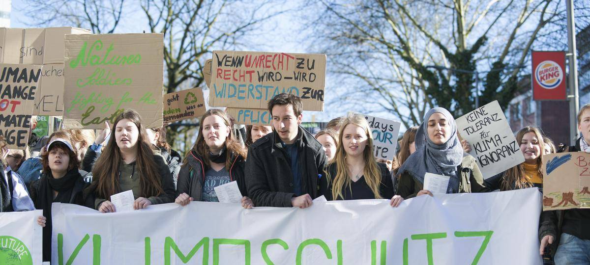 Fridays-for-Future-Aktivisten demonstrierten in Dinslaken