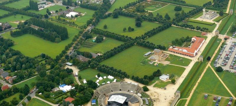 Archäologischer Park von oben