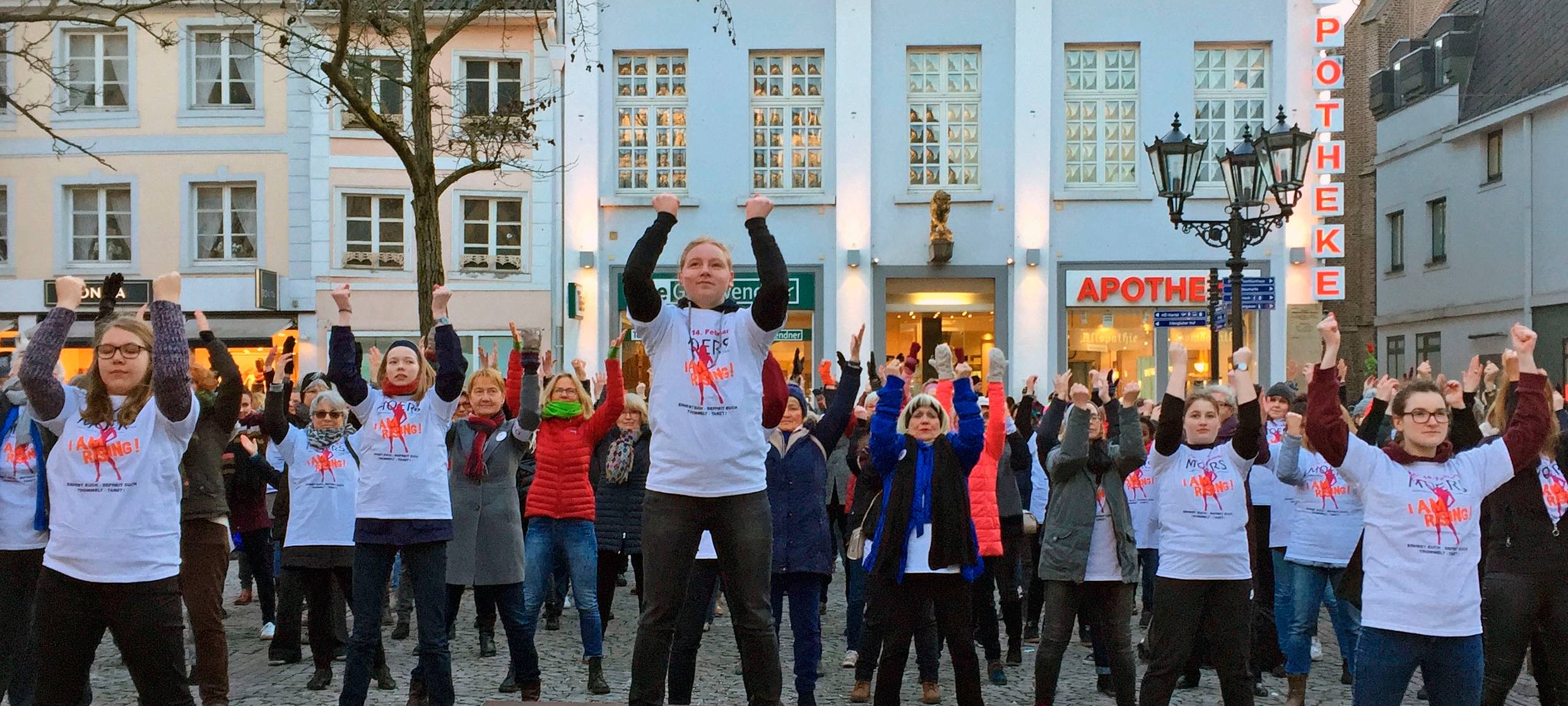 One-Billion-Rising im Kreis Wesel: Zeichen gegen Gewalt an Frauen