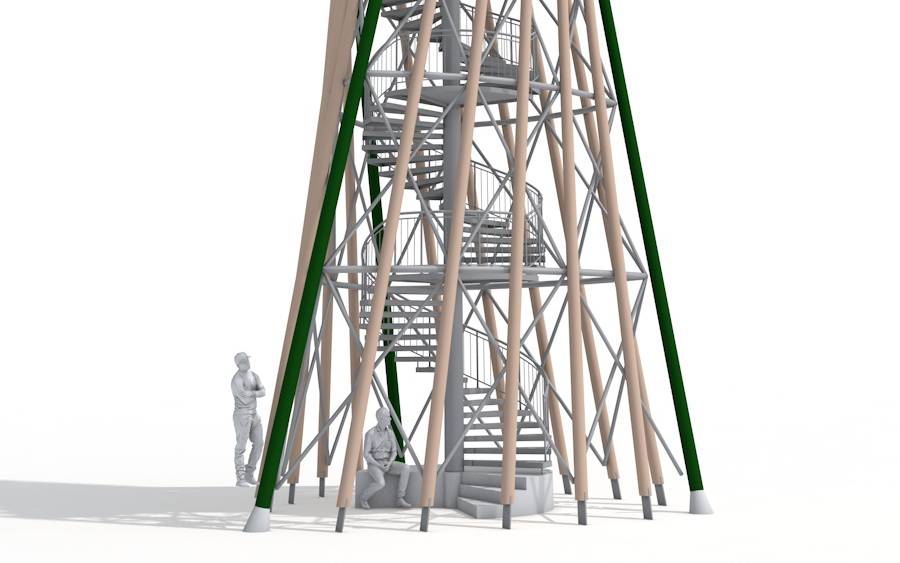Am 20. Juni vorgestellter Entwurf des Sonsbecker Turms