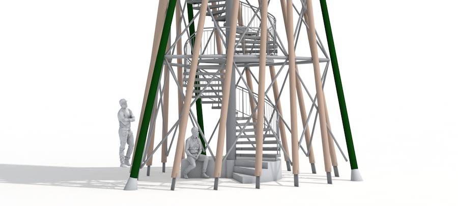 Am 20. Juni vorgestellter Entwurf des Sonsbecker Turms