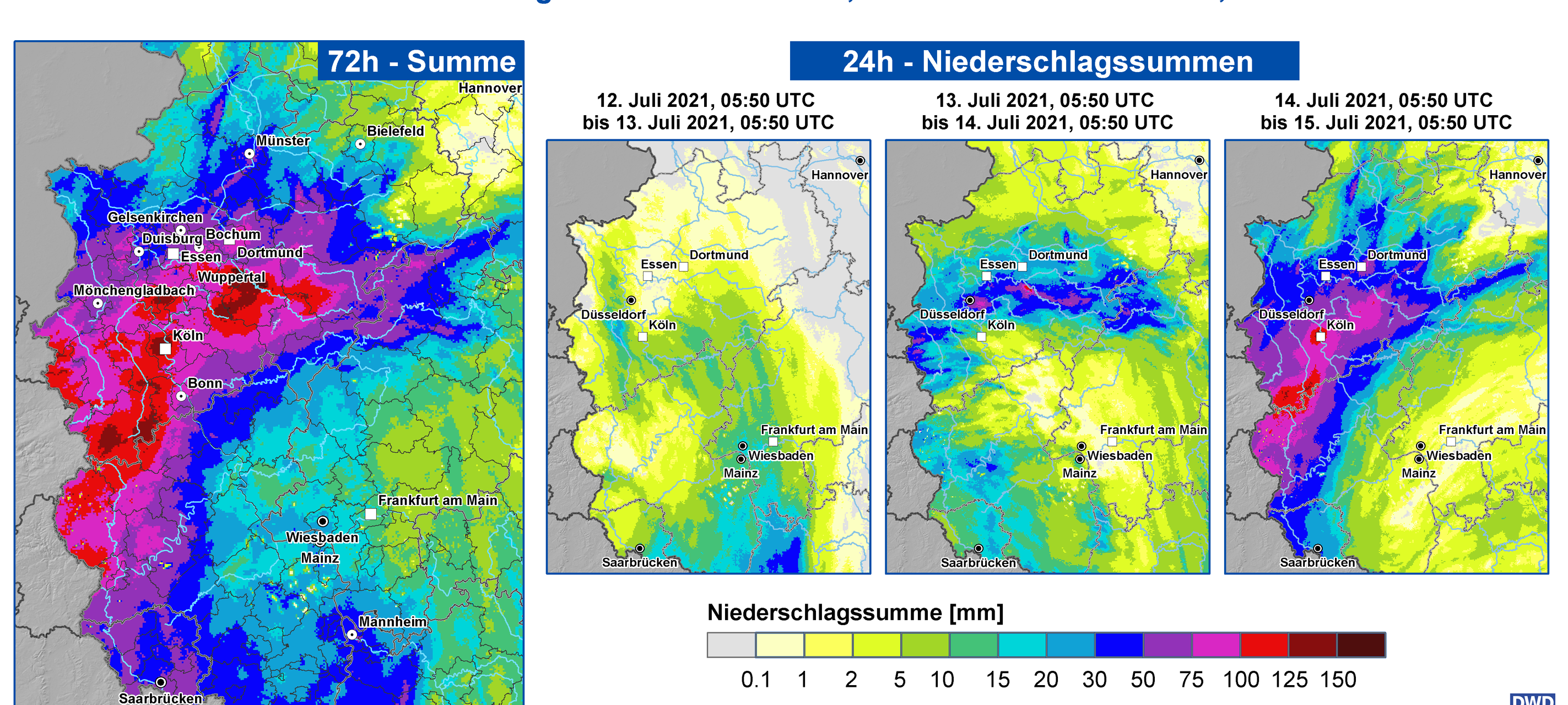Tief Bernd brachte Regenmassen nach NRW
