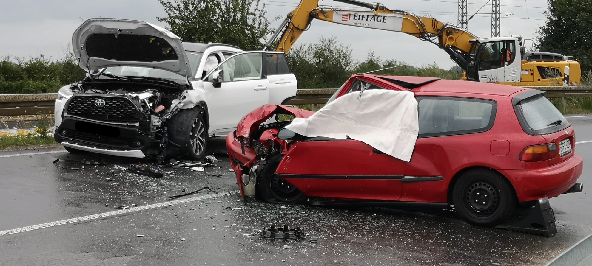 Tödlicher Unfall an der B8-Baustelle bei Wesel
