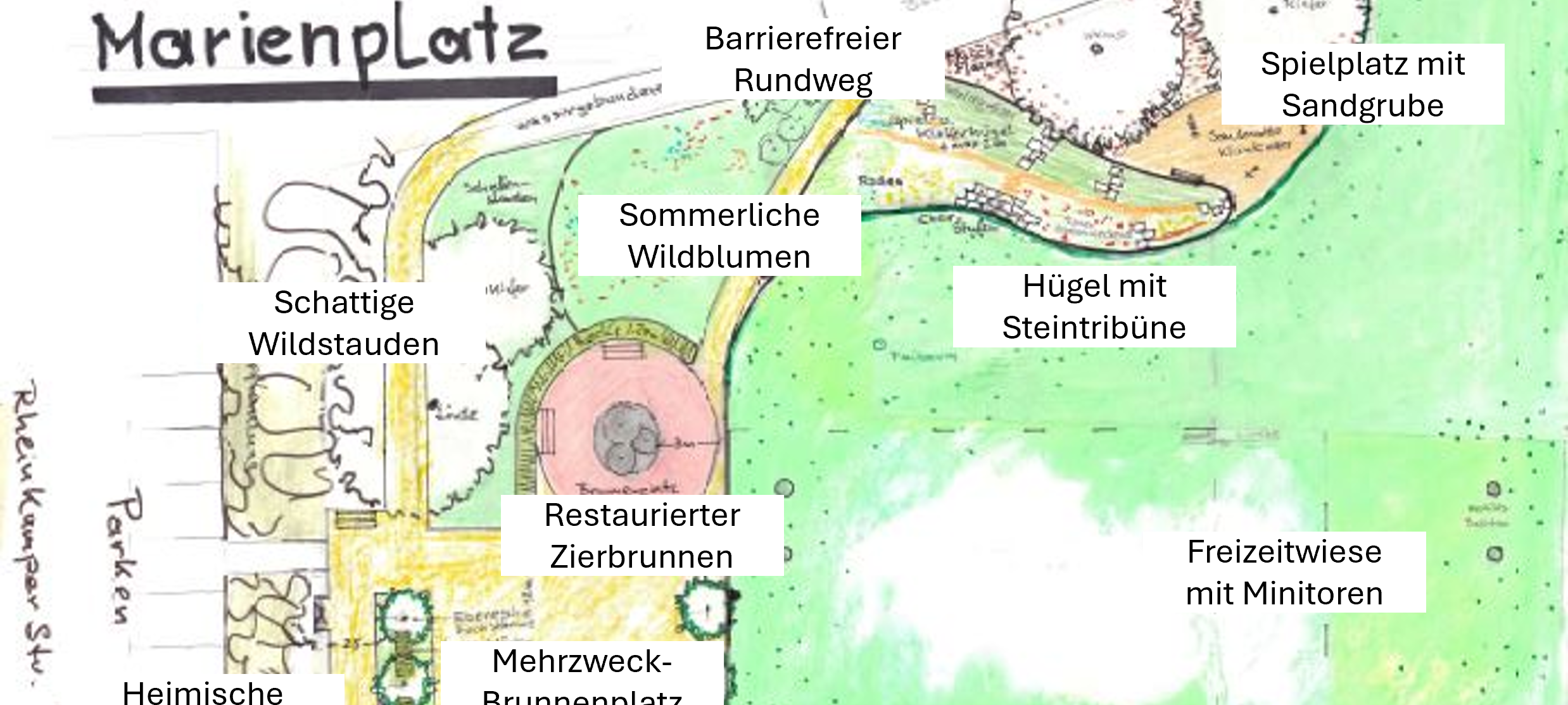 Umgestaltung des Marienplatzes in Budberg startet im Sommer
